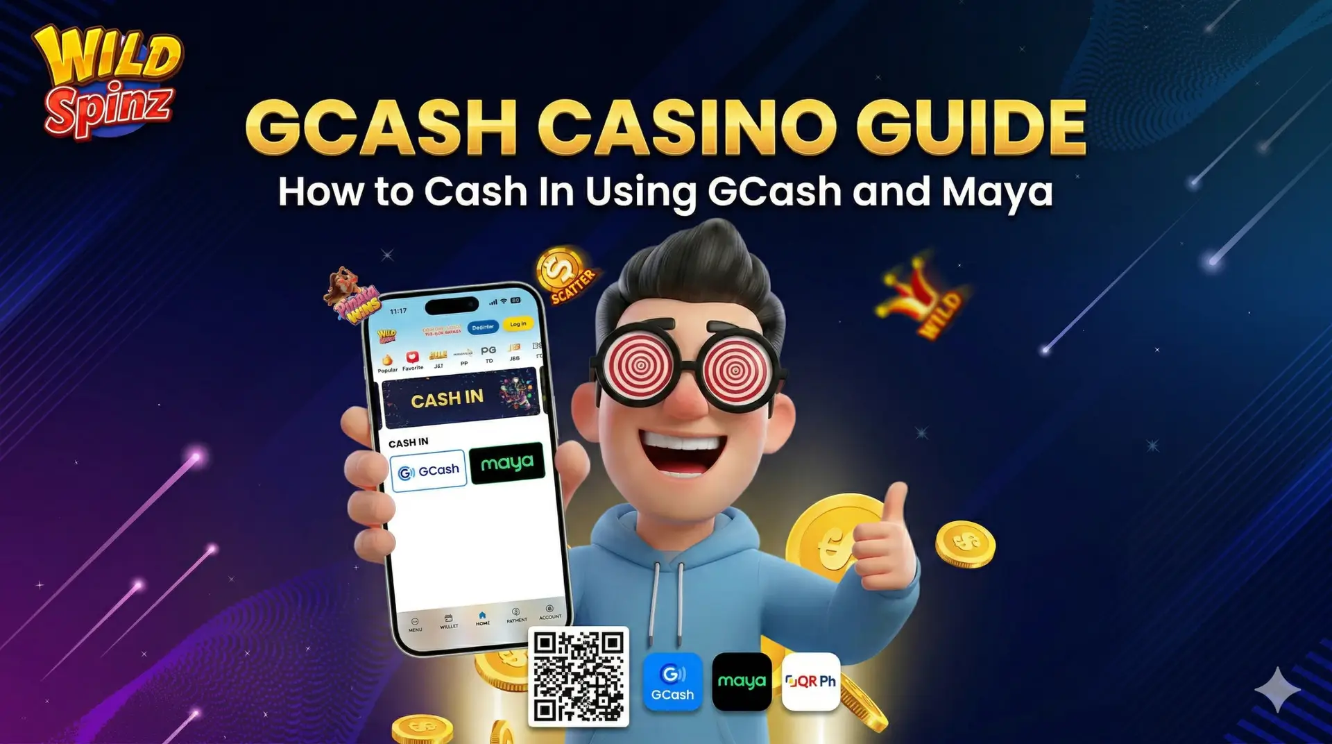Step-by-step guide on how to cash in in online casino using GCash and Maya at Wildspinz